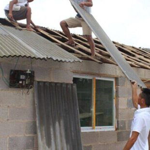 石棉瓦阁楼专用水泥石遮阳岩棉彩钢板加厚厂房棉瓦隔热挡雨砖房顶
