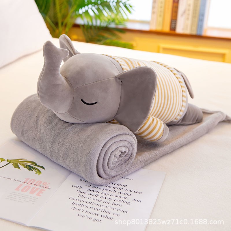 抱枕被子多功能公室汽车沙发两用靠垫卡通公司S活动礼品抱枕现货