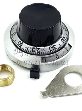 B2精密刻度旋钮 多圈带刻度盘自锁功能3590S 534电位器旋钮6.35mm