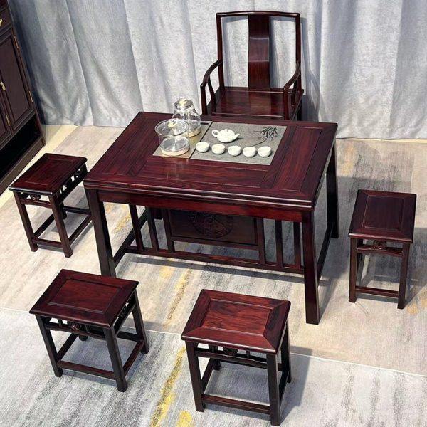 新中式红木茶桌家用客厅禅意现简约茶台公室阳台泡茶桌椅组合,商业/办公家具,茶台/茶桌,淘宝优惠券,粉丝福利购,淘宝优惠卷