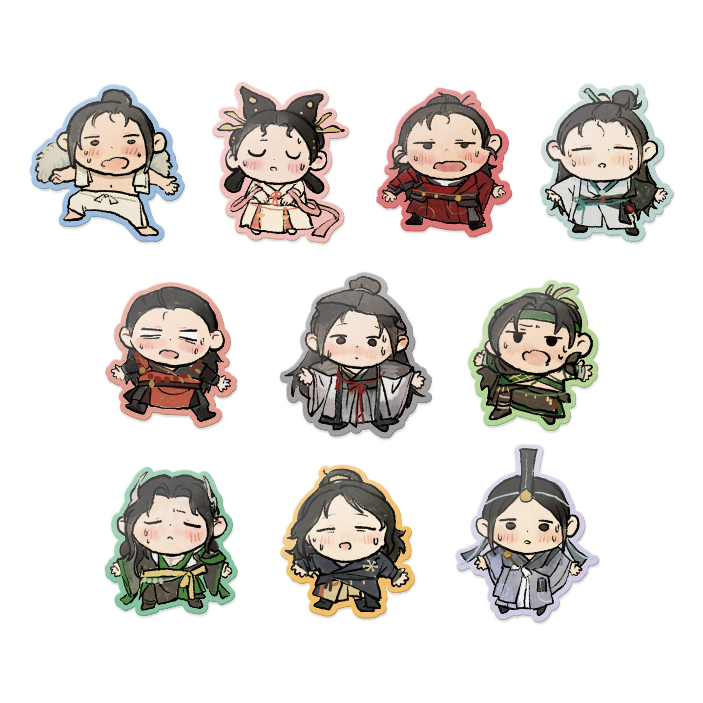 thumbnail for New product 'Yan Yun Sixteen Sounds' Hundred Families Steaming Fun Sticker Set Official Flagship Store Authentic