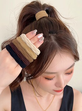 高弹力无痕发圈不伤发扎马尾