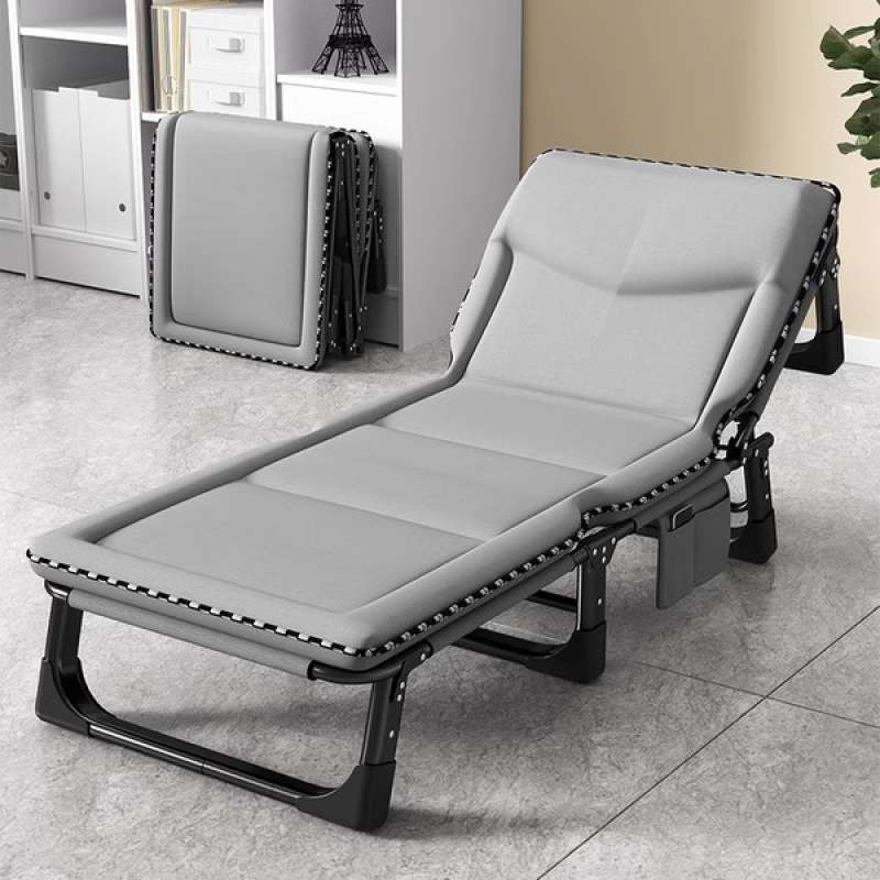 午休折叠床办公室工位简易单人床家用多功能便携躺椅成人午睡神器