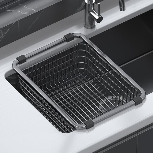 高端水槽沥水篮不锈钢沥水篮厨z房水槽沥水架洗碗池洗菜盆晾碗碟