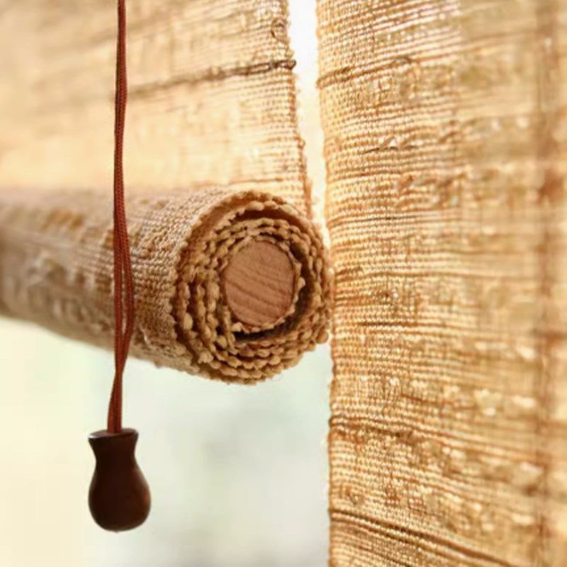 阳台窗帘免打孔阳光玻璃房遮光屏风遮阳帘茶室卷帘苎麻隔断帘布料,居家布艺,垂直帘/梦幻帘,淘宝优惠券,粉丝福利购,淘宝优惠卷