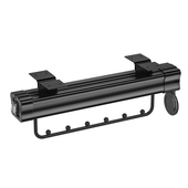 浅挂衣杆柜内抽拉式 竖向纵向横杆衣橱衣通挂衣器 伸缩衣架顶装