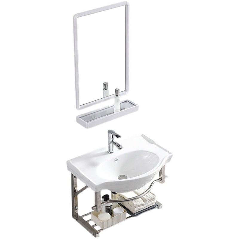 卫生间挂墙式面盆陶瓷小户挂墙支架洗手盆阳台漱口池小户型洗脸盆