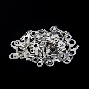 冷压裸端子接线耳O型圆形铜鼻子接线压接端子鼻连接器只