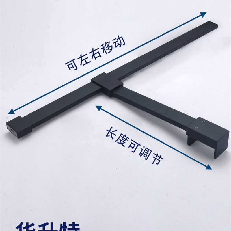 淋浴房浴室不锈钢边框固定架器直角平面拉杆防摆防晃拉支伸缩杆