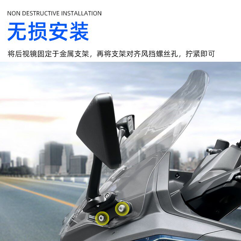 2款CT改装折叠后视镜前移加高防眩目倒车镜CT折叠反光镜