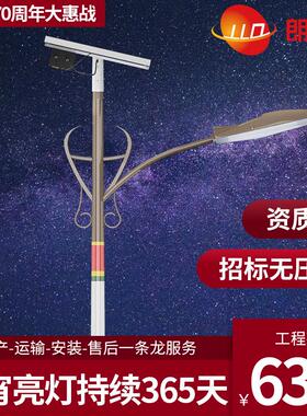 6米太阳能路灯LED光伏路灯30W40W60W厂家新农村道路灯户外7米8米
