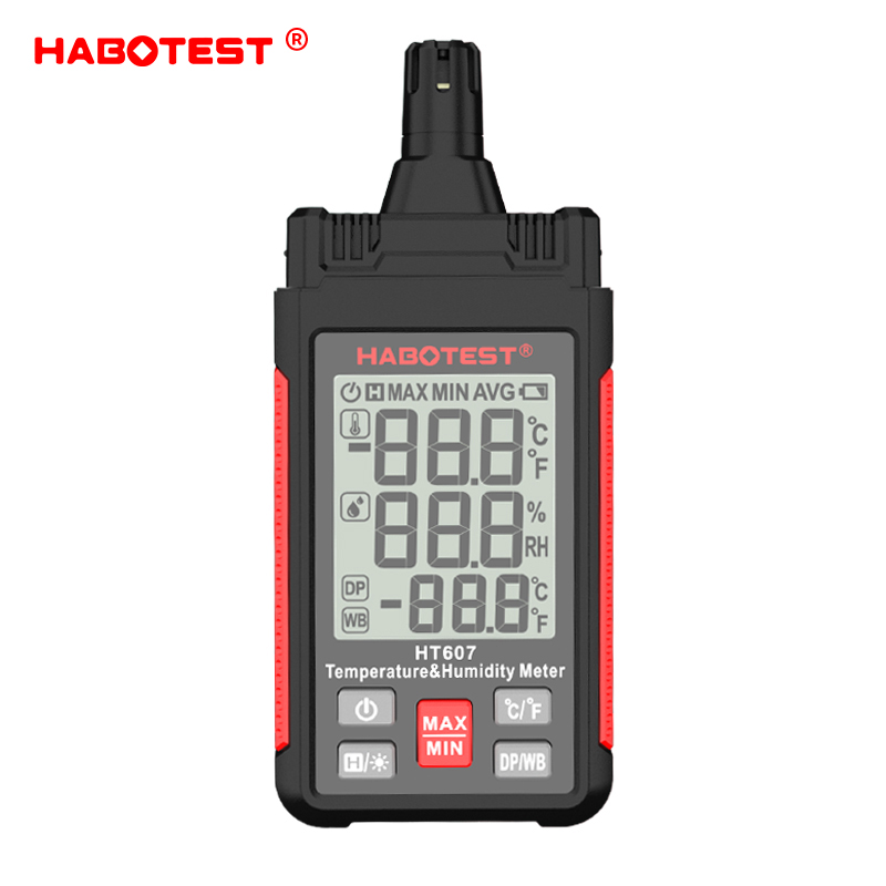 华博HT7数字温湿度计大屏家用高精度工业室内温度湿度表检测仪