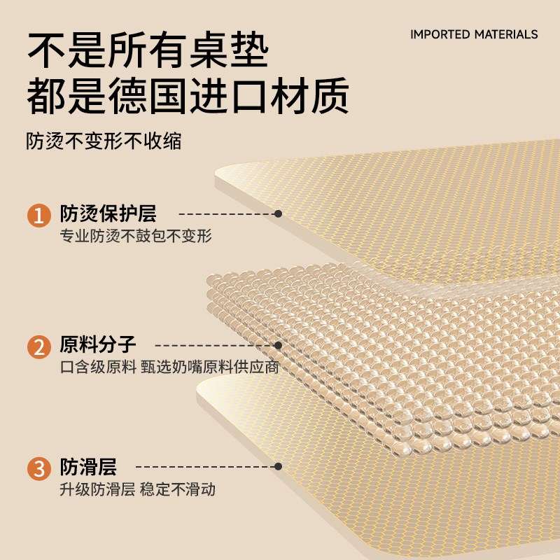 *TPU桌布防水防油免洗软玻璃圆桌垫书桌办公茶几垫防烫耐高温