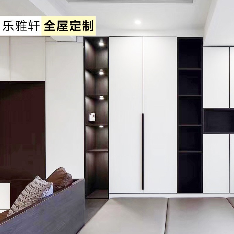 杭州工厂整体衣柜衣帽间实木全屋定制现代经济型简约柜子组合定做