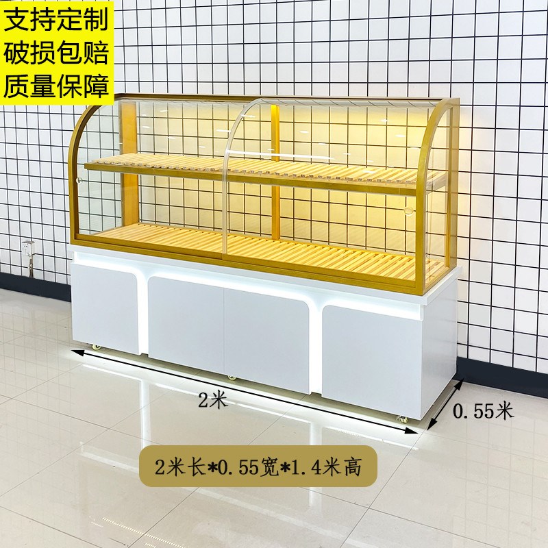 蛋糕店展示柜边柜立柜摆摊甜品圆弧形样品玻璃门烘焙吐司西点产品