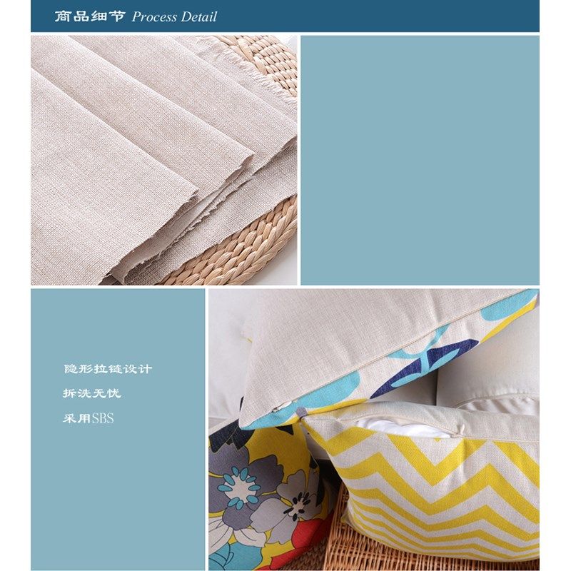 古典几何绿色图案面棉麻抱枕沙发靠垫床头大靠背腰枕定制,居家布艺,靠垫/抱枕,淘宝优惠券,粉丝福利购,淘宝优惠卷