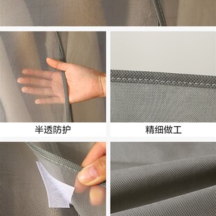 衣架防尘罩家用网纱防尘卧室落地晾衣架遮盖布挂衣罩衣帽架挡灰布