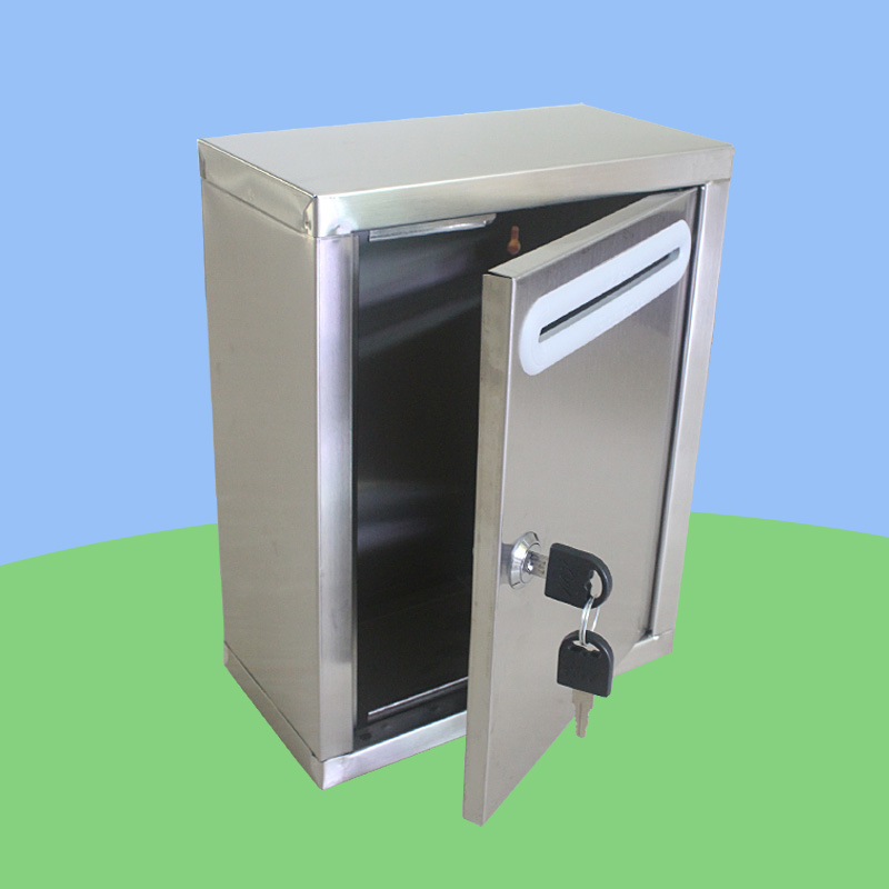 不锈钢信报箱大邮件箱室外挂墙举报箱带锁意见箱联系箱爱心奉献箱