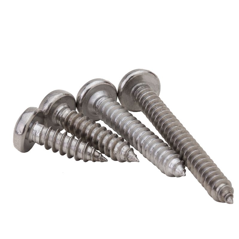 不锈钢201十字圆头自攻螺丝钉M2MM-M5M盘头十字木螺钉自攻丝