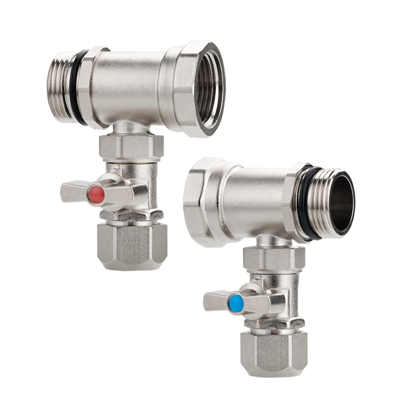 分集水器加一路 地热分水器 铜镀镍 进水1寸 出水120