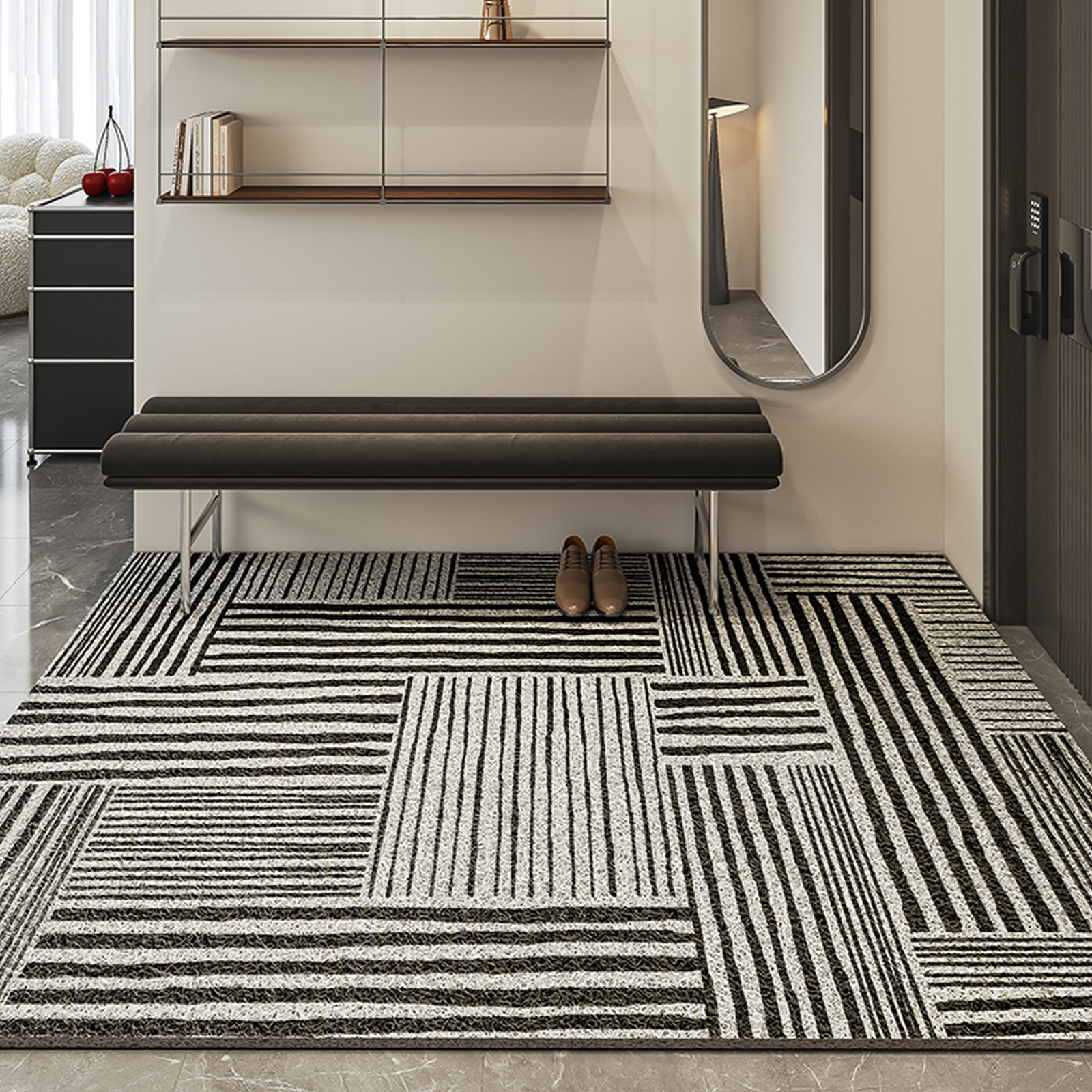 入户门地垫20新款丝圈进门门口家用垫子耐脏防滑可裁剪玄关地毯