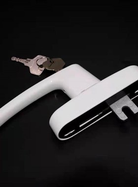 断桥把手铝合金窗锁平窗执手带锁烤漆门窗把手带钥匙执手