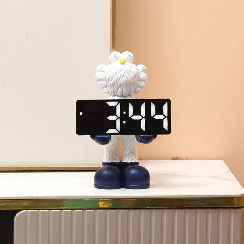 芝麻街电子闹钟卧室暴力熊托盘桌面台式钟表夜光静音数字时钟,家居饰品,装饰摆件,淘宝优惠券,粉丝福利购,淘宝优惠卷