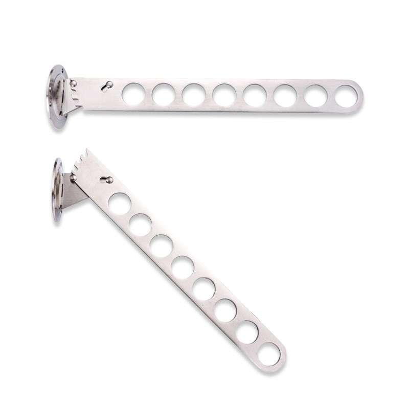 不锈钢侧装衣柜挂衣架挂衣杆衣橱折叠挂衣器可调节晾衣杆伸缩