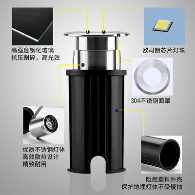 厂家定制水底灯内控广场地埋灯外控台阶灯景区呼吸灯