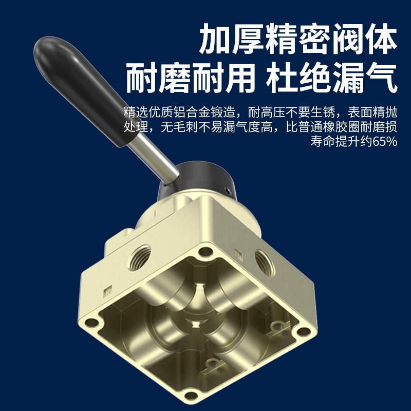 气动关手转HV-D/B气缸手动控制换向HV-02/0/0三位四通