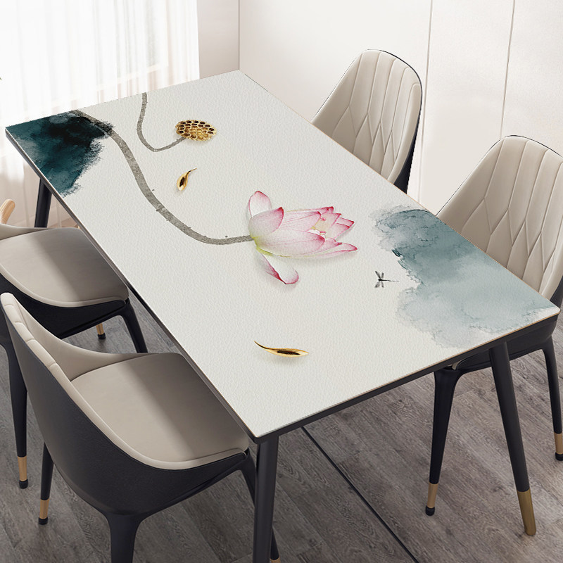 茶几垫桌垫新桌布免洗防油防水方形级感皮革复古防烫餐桌垫,居家布艺,桌布,淘宝优惠券,粉丝福利购,淘宝优惠卷