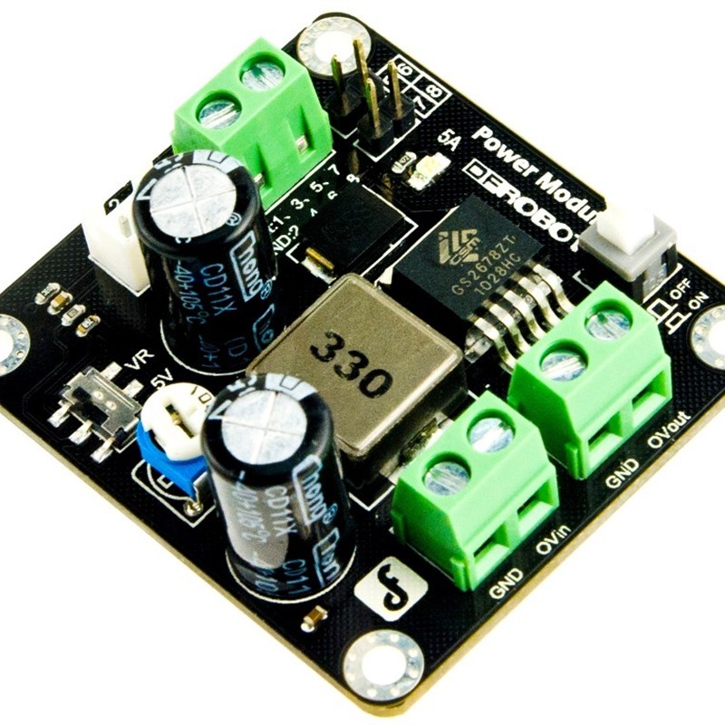 DFRobot出品 5A大电流 25W DC-DC小体积 降压模块 7.4V锂电池可用