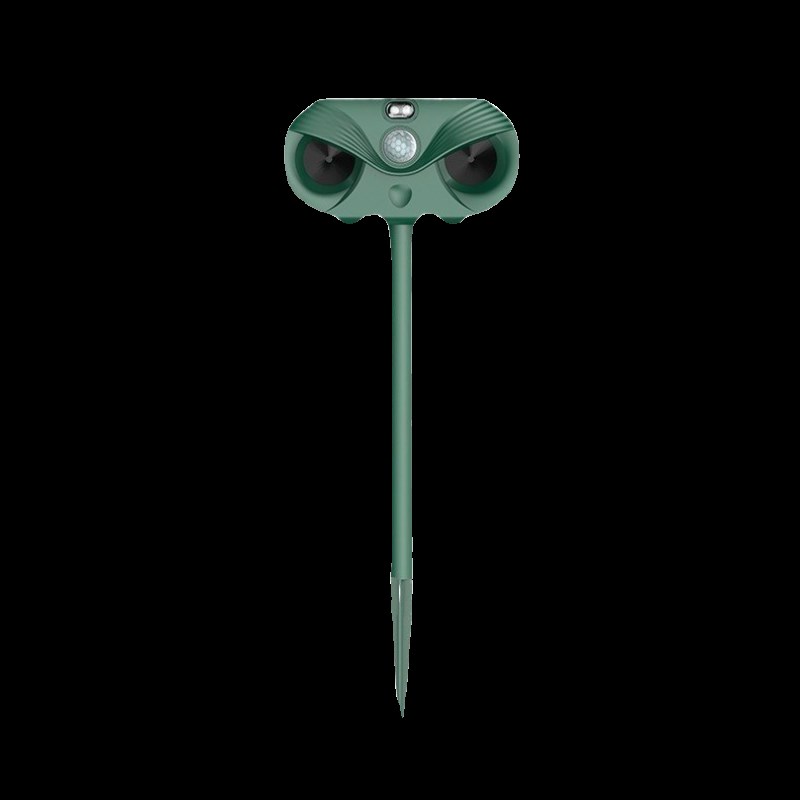 新款超声波爆闪灯动物驱赶器激光驱鸟吓退蛇鼠红外感应合1驱兽器