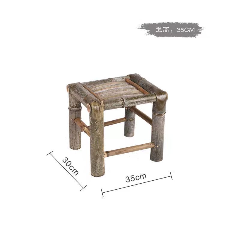 复古风传统竹编老式手工竹制竹家用休闲工厂上班竹板凳