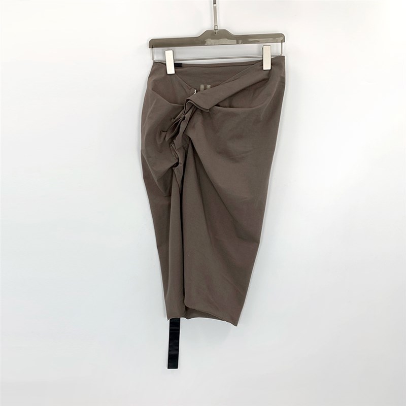 2023暗黑RO风格斜拉链针织包臀显瘦褶皱开叉百搭黑灰半身裙