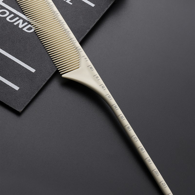 发廊剪发梳子男士专用理发店专业美发造型刻度梳耐高温分区尖尾梳