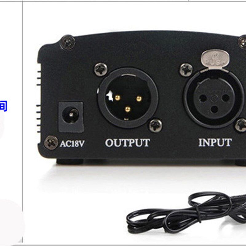 48V幻象电源电容麦克风无噪声大振膜话筒幻想电源供电器话放通用