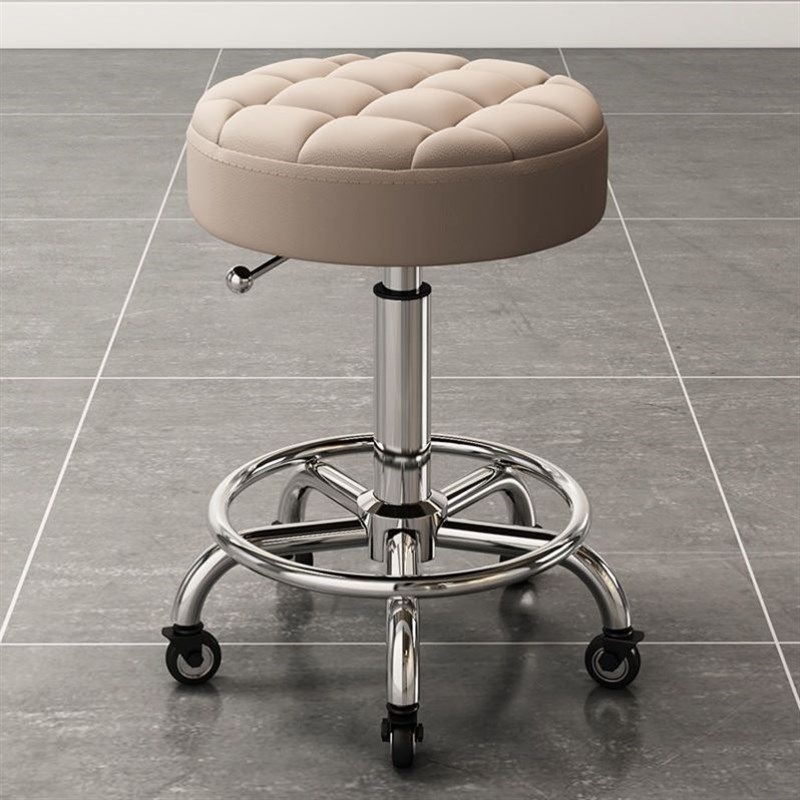 美容凳子升降旋转滑轮美发椅大工凳理发店美容院发廊专用吧台椅子