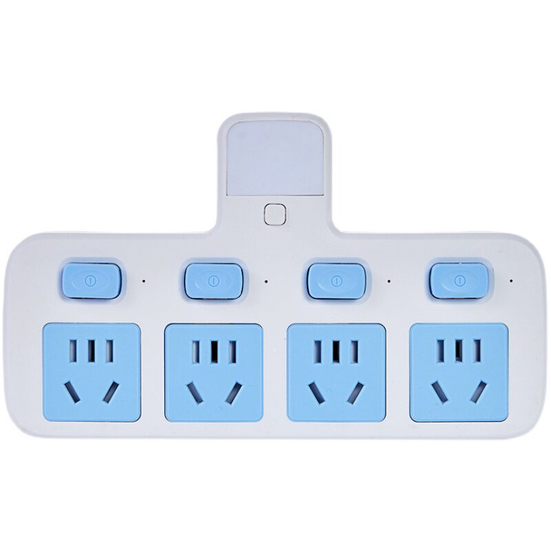 一转四五多用插座家用办公宿舍无线带开关转换器USB带夜灯排插板