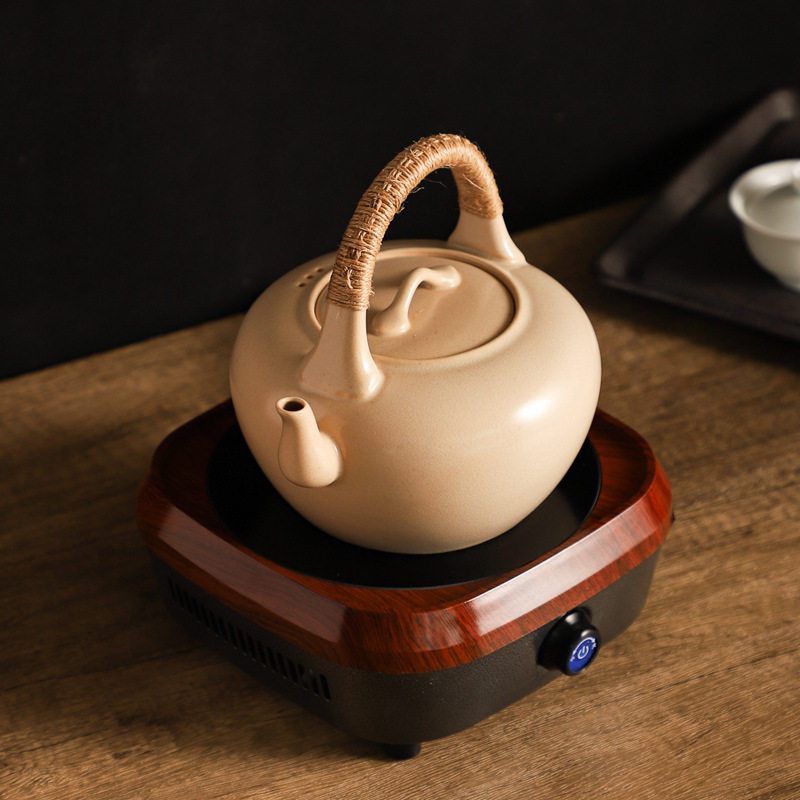 电陶炉煮茶器套装苏打釉煮茶壶提梁壶烧水壶家用耐热陶壶大号容量