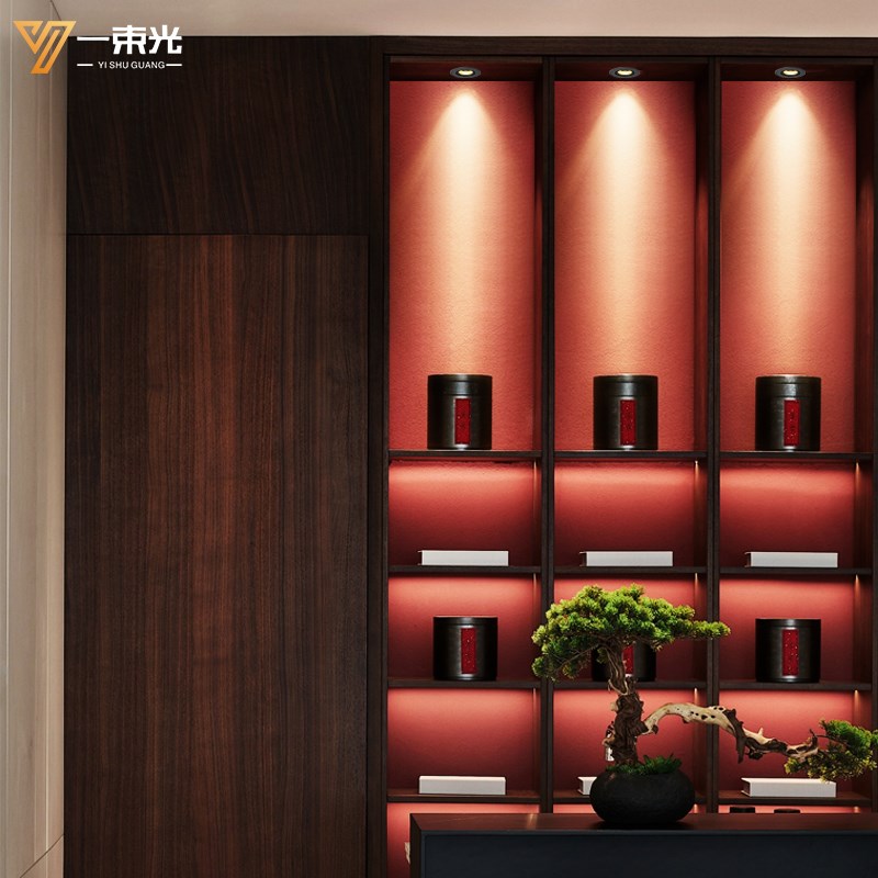 一束光牛眼灯迷你小射灯嵌入式led酒柜展柜足疗店氛围开孔cmw