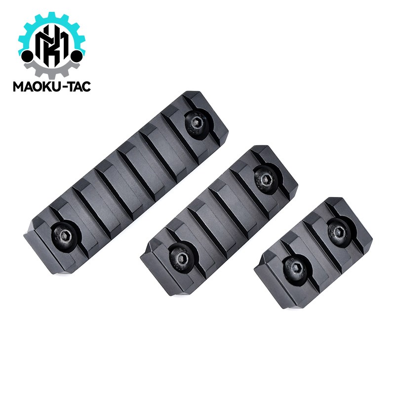 MAOKU SMR护木外挂导轨MLOK/KEYMOD系统金属导轨片MOE圆筒配件黑