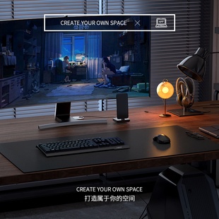 皮革电脑桌垫超大滑鼠垫办公室桌面垫学习办公桌桌布书桌垫子