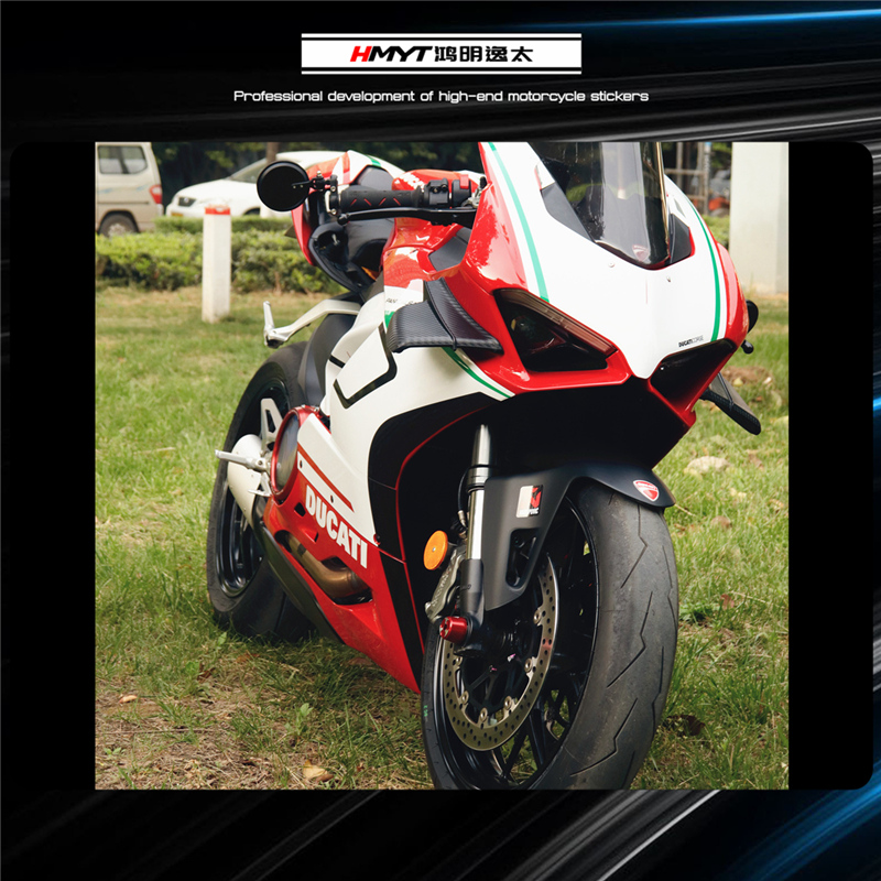鸿明逸太DUCTI杜卡迪2改装版花帕加尼拉花贴纸油箱贴花