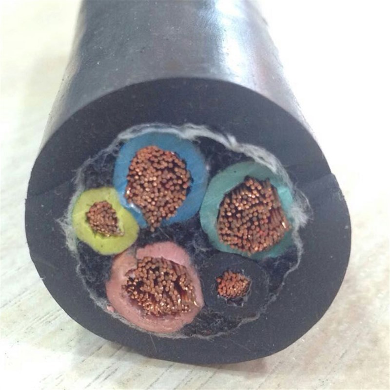 yc橡电缆防水电线芯芯5*10/1///+1三相四线加2电缆线