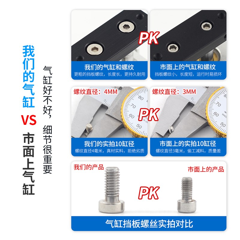 新奕长行程轴杆气缸加长型TN10/1/20//2-X00X0-