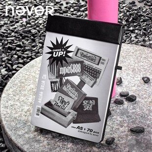 新款n元宇宙拍纸本板夹便签本撕大号记事本甜酷元气少女风