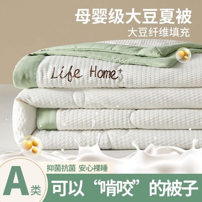 A类大豆空调被夏凉被夏季被芯薄被子春秋被单人双人可机洗冷气被