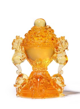 象上拱财琉璃摆件客厅书房玄关家居摆设工艺品新房装饰品大象