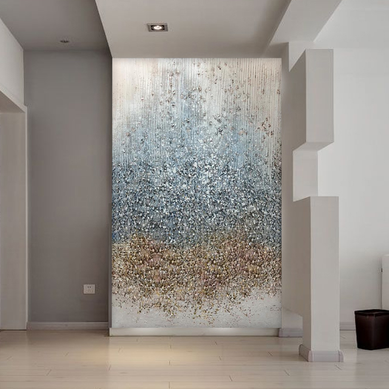 8d新款抽象玄关墙纸竖版个性艺术创意壁画客厅走廊过道背景墙壁纸